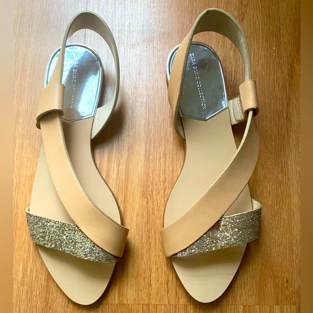 Zara Basic Collection Two Colored Sandals - image 1